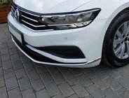 Volkswagen Passat B8 2015-2023 Front bumper stainless steel covers (2019+, 3 pcs) photo 1