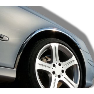 Fender flares (4 pcs, stainless steel) Mercedes E-сlass W211 2002-2009 photo 1
