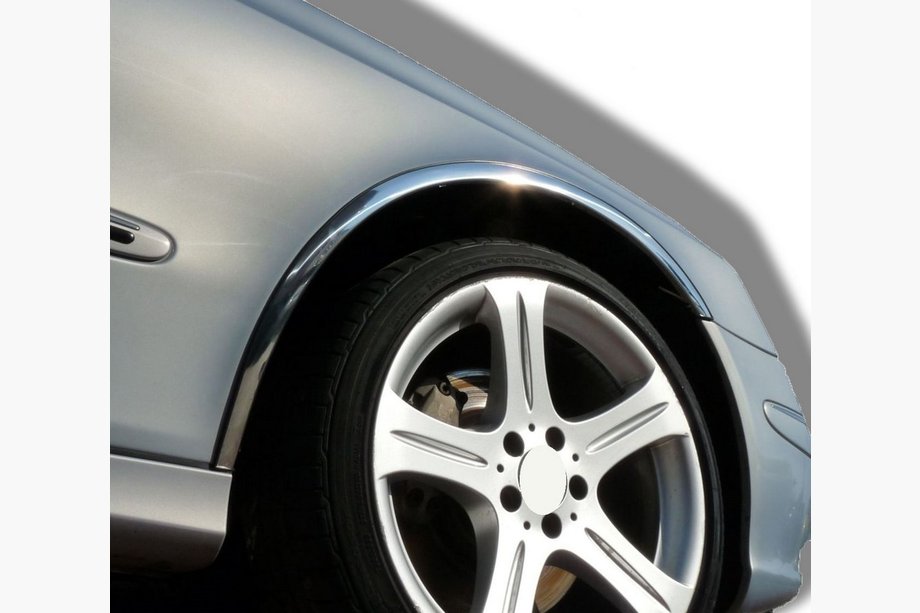 Mercedes E-сlass W211 2002-2009 Fender flares (4 pcs, stainless steel) Image