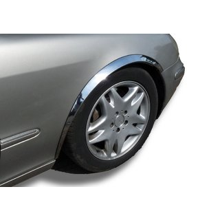 Fender flares (4 pcs, stainless steel) Mercedes S-сlass W220 1998-2005 photo 1