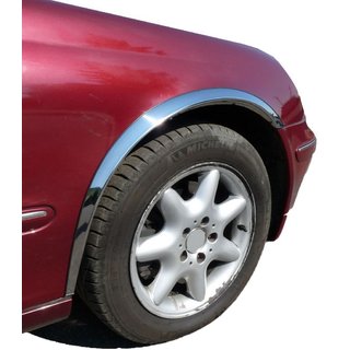 Fender flares (4 pcs, stainless steel) Mercedes C-class W203 2000-2007 photo 1