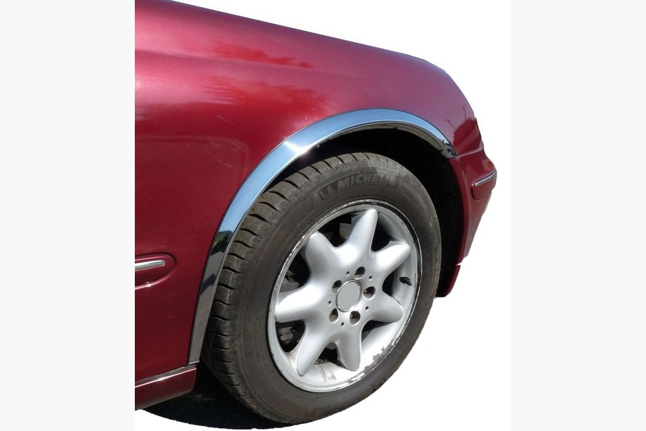 Mercedes C-class W203 2000-2007 Fender flares (4 pcs, stainless steel) Photo 1