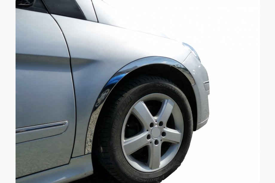 Mercedes B-class W246 2011-2018 Wheel arch trims (2011-2014, 4 pcs, stainless steel) Image