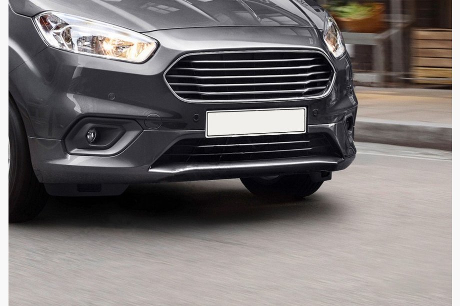 Ford Courier 2014-2023 Stainless Steel Rear Bumper Protector OmsaLine (2018↗, 2 pcs) Image