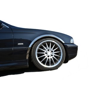 Fender flares (4 pcs, stainless steel) BMW 5 Series E39 1996-2003 photo 1