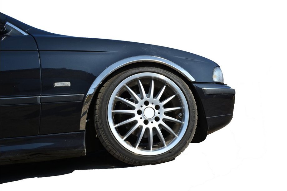 BMW 5 Series E39 1996-2003 Fender flares (4 pcs, stainless steel) Image