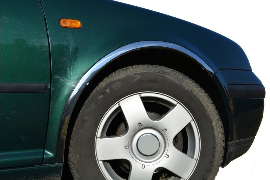Volkswagen Golf 4 1997-2006 Fender flares (4 pcs, stainless steel) Image