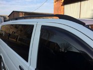 Mercedes Viano 2004-2014 Black Roof Rails ELITE (plastic foot) photo 11