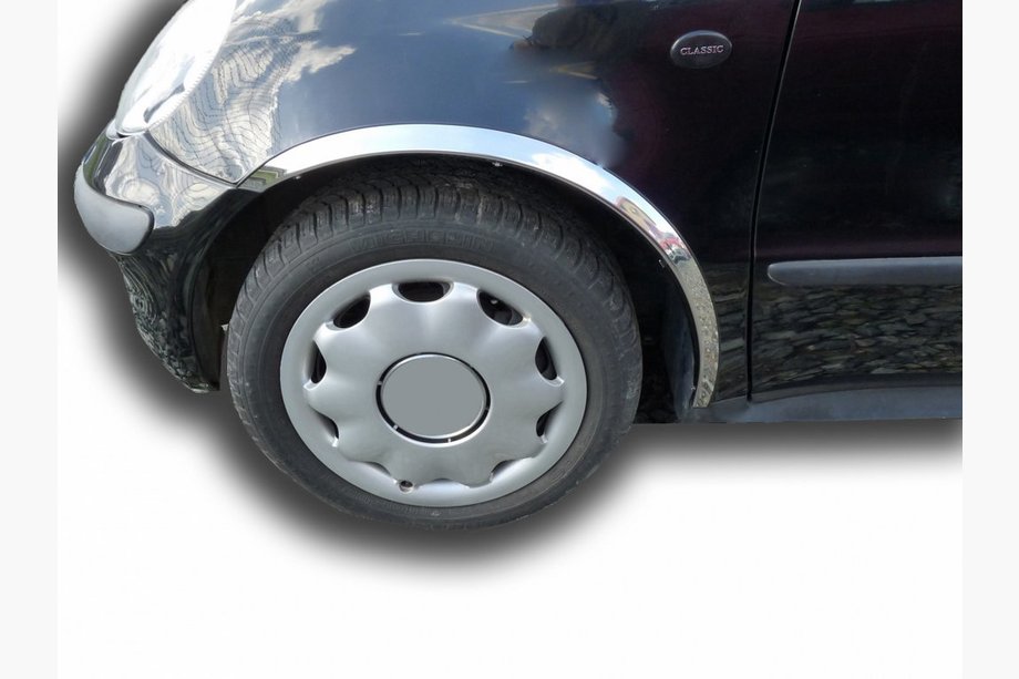 Mercedes A-class W168 1997-2004 Fender flares (4 pcs, stainless steel) Image