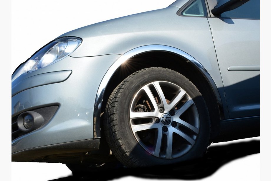 Volkswagen Touran 2003-2010 Fender flares (4 pcs, stainless steel) 2006-2010 Image
