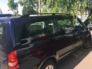 Mercedes Vito W639 2004-2014 Black Roof Rails Skyport (Solid Metal) photo 3