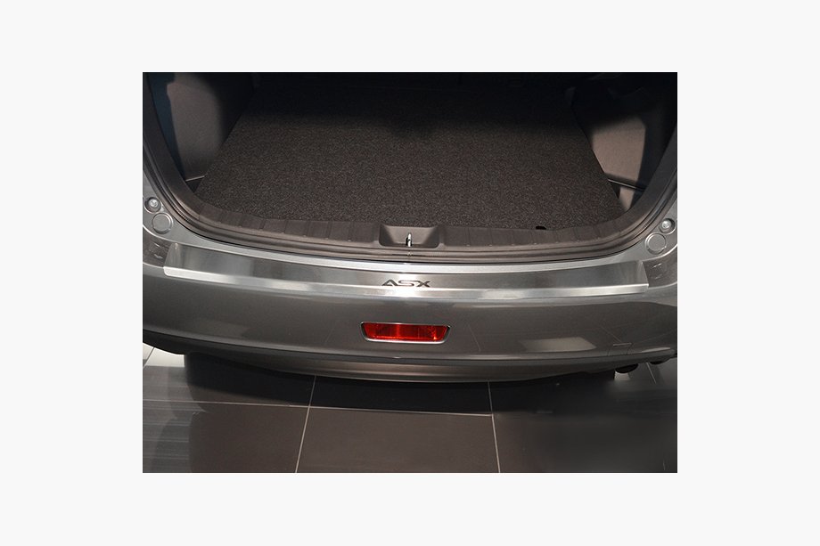Mitsubishi ASX 2010-2023 Rear bumper protector with lip Nataniko (stainless steel) Image