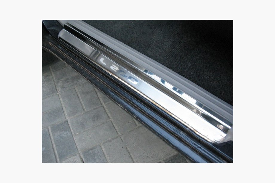 Mitsubishi L200 2006-2015 Door Sill Covers Nataniko (2 pcs, Stainless Steel) Image
