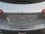 Mitsubishi Lancer X 2008- Rear bumper protector without edge SW Nataniko (stainless steel) photo 1