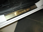 Mitsubishi Lancer X 2008- Door Sill Covers Nataniko (4 pcs, Stainless Steel) photo 1