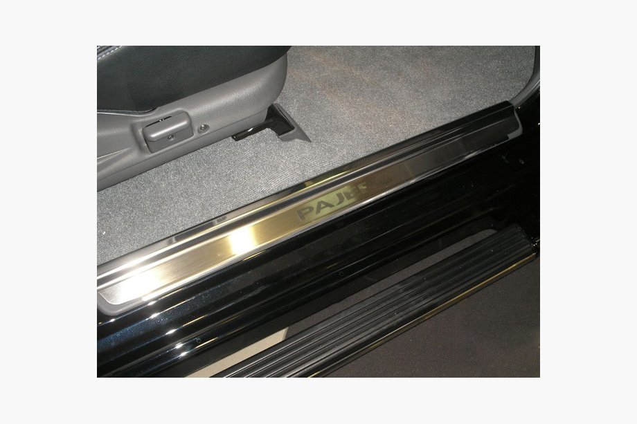 Mitsubishi Pajero Sport 1996-2007 Door Sill Protectors Natanko (Stainless Steel) Standard - Lohmann Tape, 0.5 mm Image