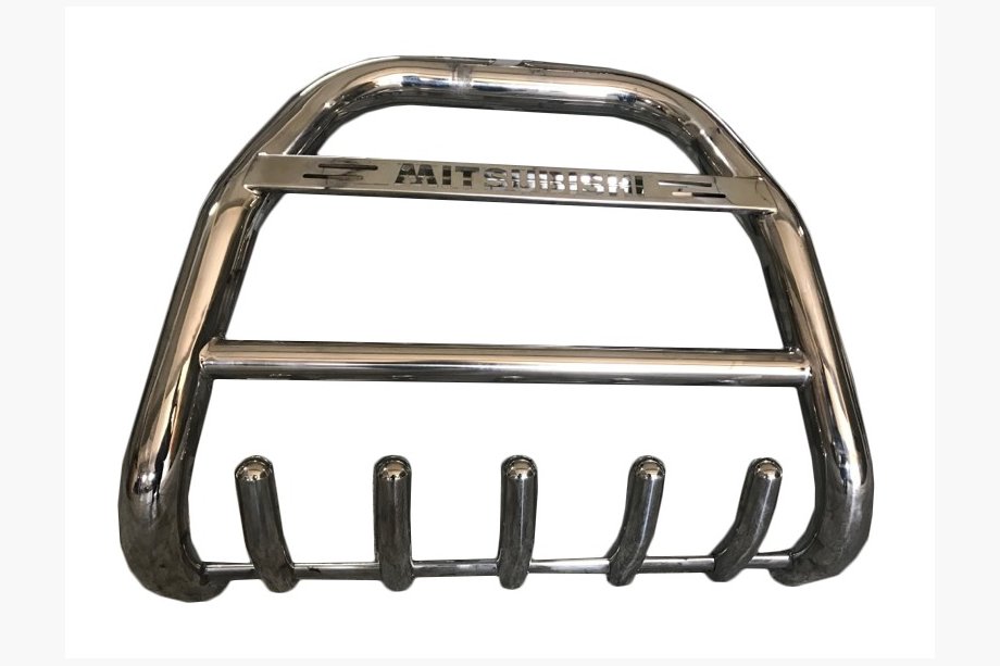 Mitsubishi Pajero Wagon III 1999-2006 Bull Bar QT011 (Stainless Steel) Image