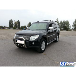 Bull Bar QT006 (Stainless Steel) Mitsubishi Pajero Wagon III 1999-2006 photo 2
