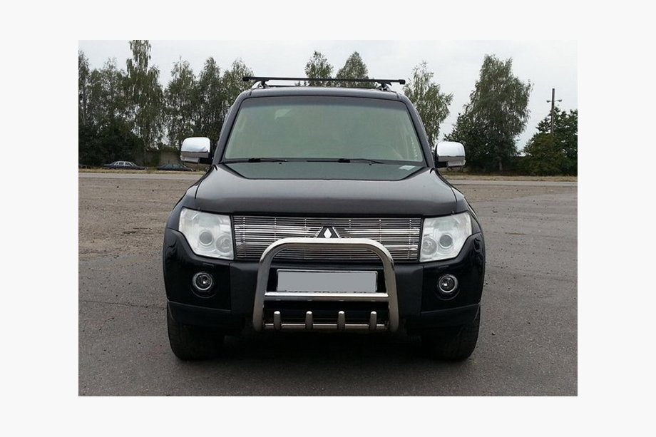 Mitsubishi Pajero Wagon III 1999-2006 Bull Bar QT006 (Stainless Steel) Image