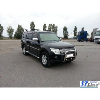 Bull Bar QT006 (Stainless Steel) Mitsubishi Pajero Wagon III 1999-2006 photo 3