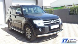 Mitsubishi Pajero Wagon III 1999-2006 Front Bar ST008 (Stainless Steel) photo 5