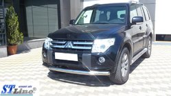 Mitsubishi Pajero Wagon III 1999-2006 Front Bar ST008 (Stainless Steel) photo 6