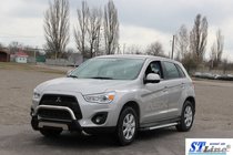 Mitsubishi ASX 2010-2023 Side Steps Allmond Grey (2 pcs, Aluminum) photo 2