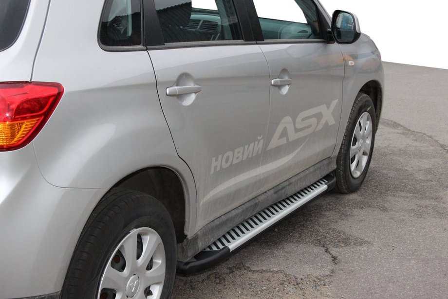 Mitsubishi ASX 2010-2023 Side Steps Line (2 pcs, Aluminum) Image