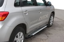 Mitsubishi ASX 2010-2023 Side Steps Line (2 pcs, Aluminum) photo 1