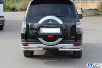 Mitsubishi Pajero Wagon III 1999-2006 Rear Bar AK003 Double (Stainless Steel) photo 3
