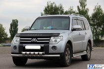 Mitsubishi Pajero Wagon IV 2006-2021 Front Bar ST015 (Stainless Steel) photo 2