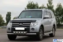 Mitsubishi Pajero Wagon III 1999-2006 Front Bar ST015 (Stainless Steel) photo 2