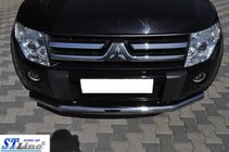 Mitsubishi Pajero Wagon III 1999-2006 Front Bar ST008 (Stainless Steel) photo 2