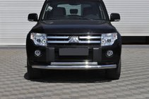 Mitsubishi Pajero Wagon IV 2006-2021 Front Bar ST014 (Stainless Steel) photo 1