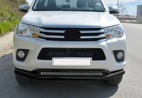 Toyota Hilux 2015- Double front bar Vegas (2015-2020, black, 76mm) photo 9