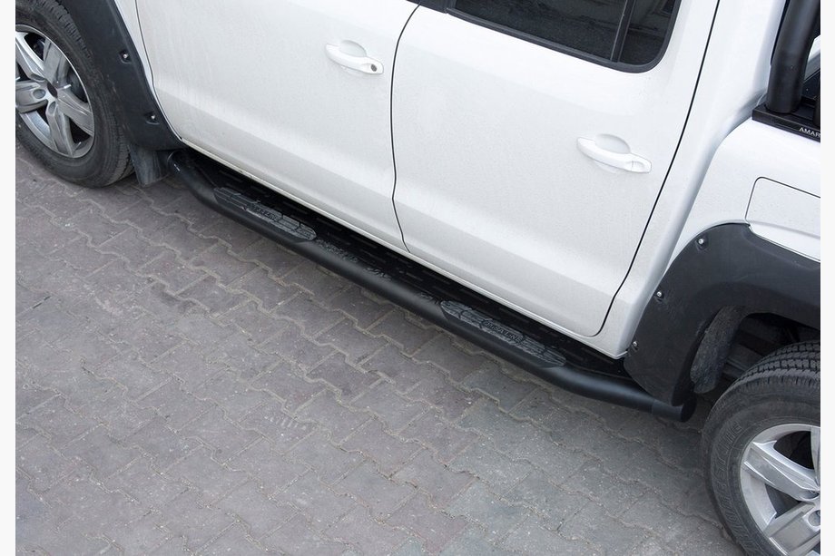 Fiat Fullback 2016- Side Steps Amazon Black (2 pcs, black) Image