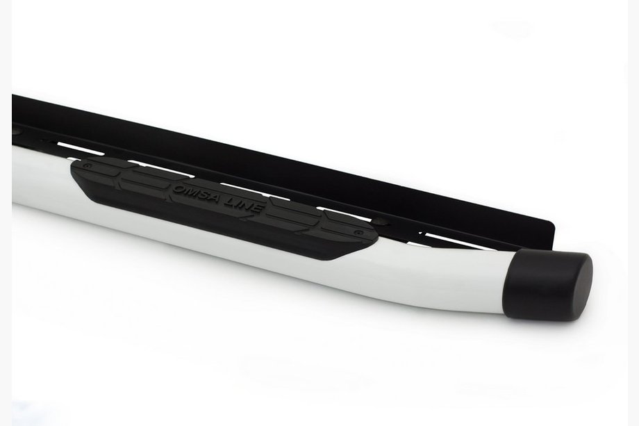 Volkswagen Amarok 2010-2022 Side Steps Amazon White (2 pcs, black) Image
