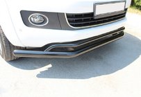 Volkswagen Amarok 2010-2022 Front Bar Double Vegas 76/42 2010-2016 (black) photo 1