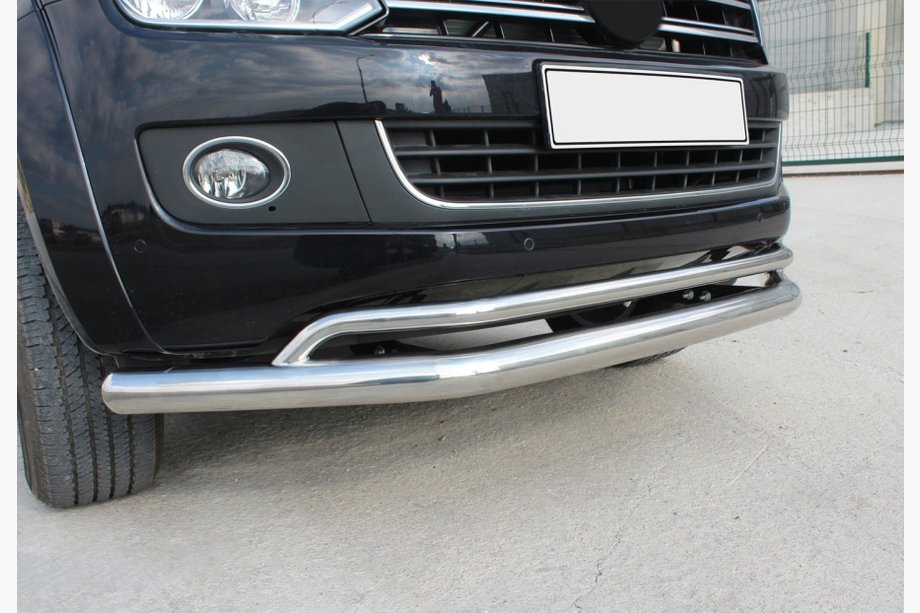Volkswagen Amarok 2010-2022 Front Bar Double Vegas 2010-2016 Stainless Steel d70/42 mm Image