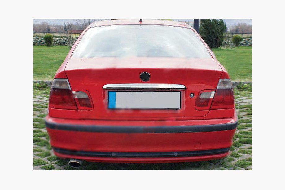 BMW 3 Series E46 1998-2006 Chrome trim above license plate Image