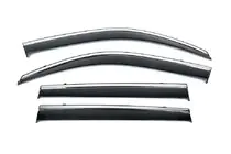 BMW X6 G06 2019–2027 Window Deflectors with Chrome Trim Niken Luxury (4 pcs) photo 2