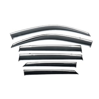 Window Deflectors with Chrome Trim Niken Luxury (6 pcs) Lexus GX460 2009-2023 photo 2