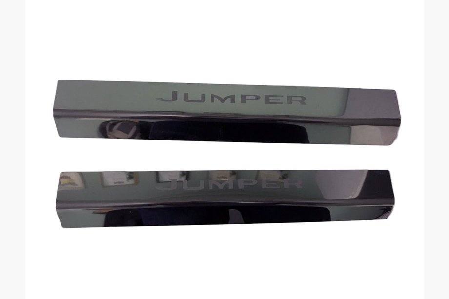 Citroen Jumper 2007-2025 Door Sill Protectors Laser (2 pcs, Stainless Steel) Image