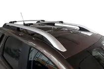 Renault Duster 2018-2024 Lockable roof cross bars for railings Wingbar V1 (2 pcs) photo 1