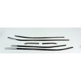 Window Trim Black Chrome (6 pcs, Stainless Steel) Jeep Renegade 2014- photo 3