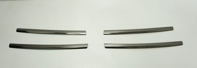 Volkswagen T6 2015-2024 Grille Covers Black Chrome 2015-2019 (4 pcs, stainless steel) photo 2
