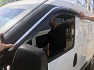 Opel Combo 2012-2018 Window deflectors with chrome trim (4 pcs, Niken) photo 3