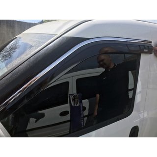 Window deflectors with chrome trim (4 pcs, Niken) photo 3