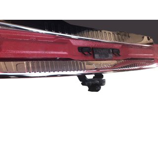 Rear bumper protector with lip (Omsa, stainless steel) photo 1