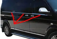 Volkswagen T5 Multivan 2003–2010 Window lower trim (6 pcs, stainless steel) photo 11
